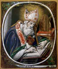 Икона Святителя Амвросия, епископа Медиоланского (†397)