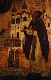 Икона Преподобного Антония Римлянина, Новгородского Чудотворца