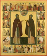 Икона Преподобных Кирилла и Марии Радонежских