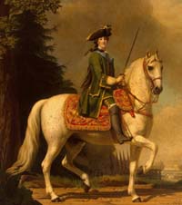 Портрет Екатерины Второй верхом. Худ. Вигилиус Эриксен. После 1762 г.