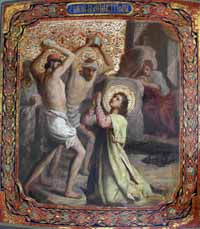 Икона "Убиение святого Первомученика архидиакона Стефана" (†34)
