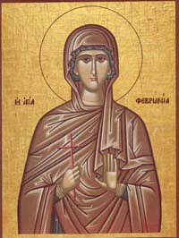 Икона Преподобномученицы Февронии девы, Сирійской
