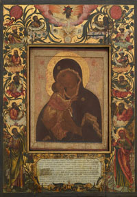Донская икона Божіей Матери из Большого собора Донского монастыря. ~XVII в