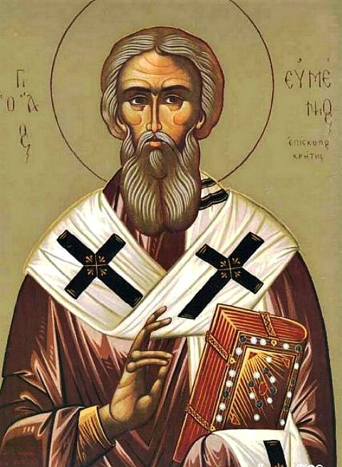 Икона Преподобного Евмения, епископа Гортинского (о.Крит)