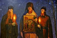 Икона Преподобномучеников Василия, Ферапонта и Трофима